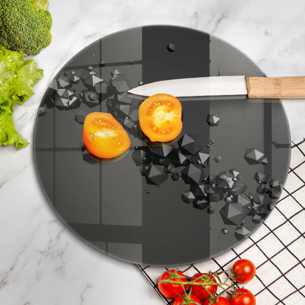 Tábua de vidro Formas abstratas 3D