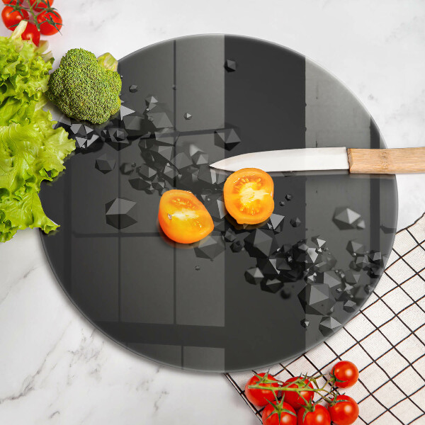 Tábua de vidro Formas abstratas 3D