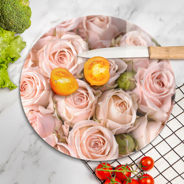 Tábua para cozinha Buquê de rosas delicadas