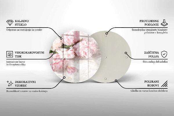 Tábua corte Flores delicadas de rosas