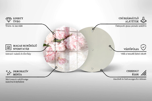 Tábua corte Flores delicadas de rosas