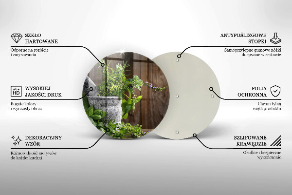 Tábua de corte Plantas, ervas e madeira