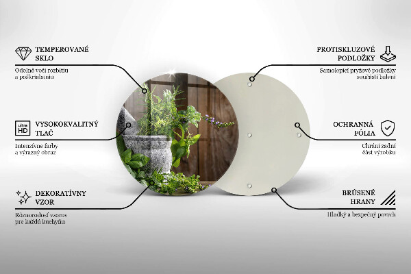 Tábua de corte Plantas, ervas e madeira