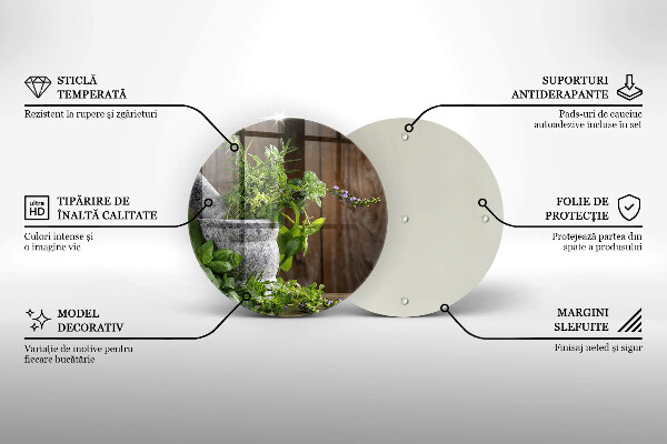 Tábua de corte Plantas, ervas e madeira