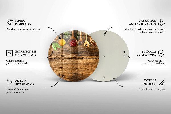 Tábua corte Colheres de madeira para especiarias