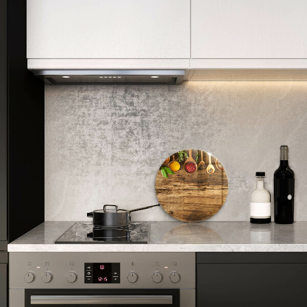 Tábua corte Colheres de madeira para especiarias