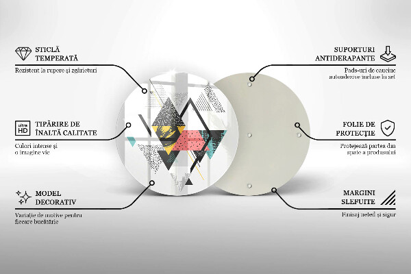 Tábua para cozinha Triângulos abstratos