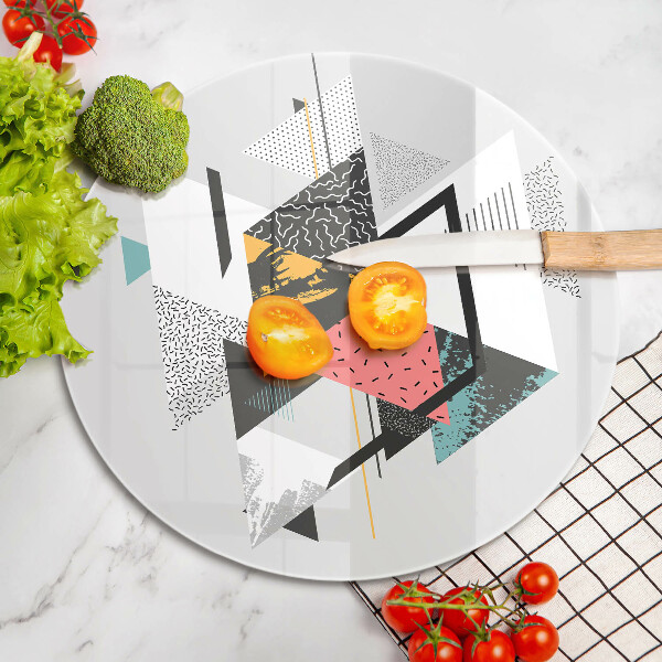 Tábua para cozinha Triângulos abstratos