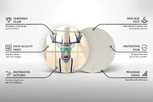Tábua para cozinha Ilustração do Homem-Veado
