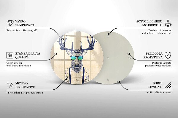 Tábua para cozinha Ilustração do Homem-Veado