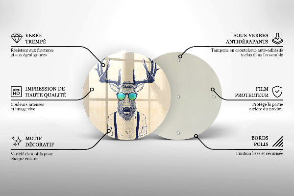 Tábua para cozinha Ilustração do Homem-Veado