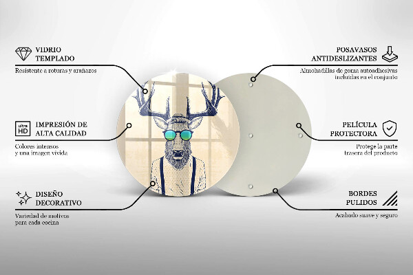 Tábua para cozinha Ilustração do Homem-Veado