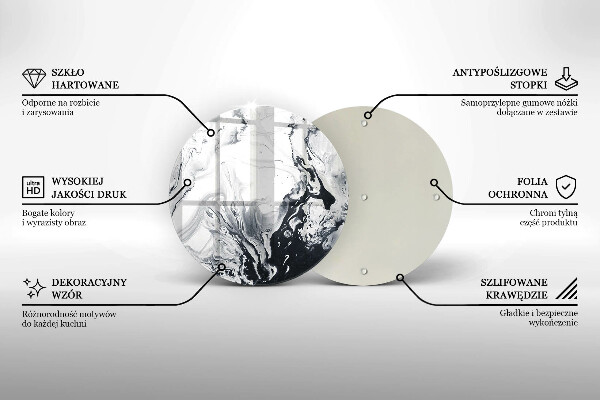 Tábua de cortar alimentos Abstração de tinta