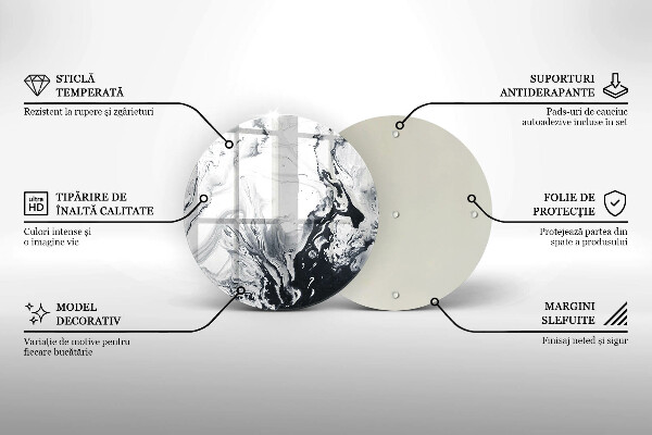 Tábua de cortar alimentos Abstração de tinta