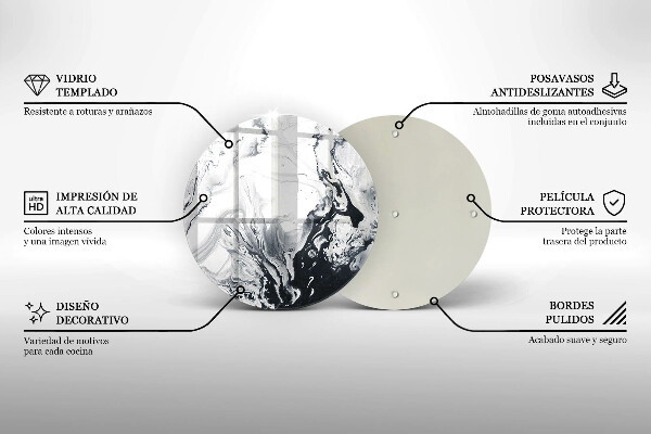 Tábua de cortar alimentos Abstração de tinta