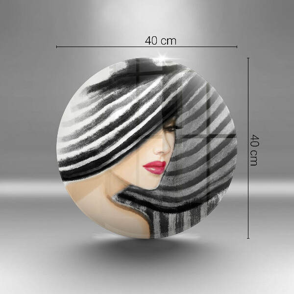 Tábua de corte Mulher de chapéu