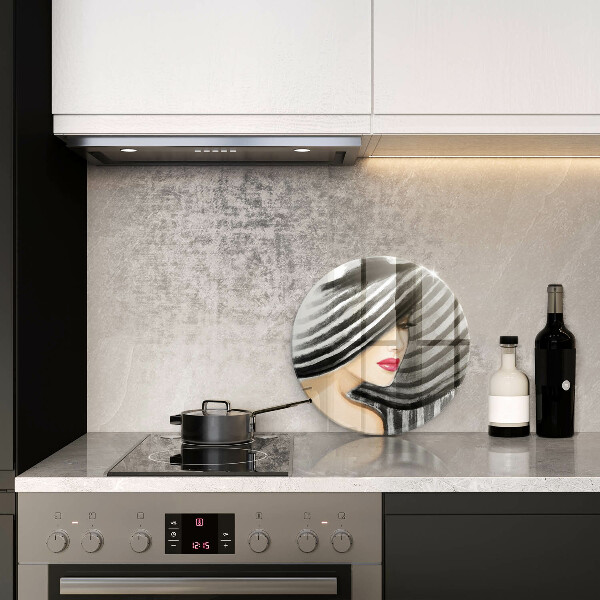 Tábua de corte Mulher de chapéu