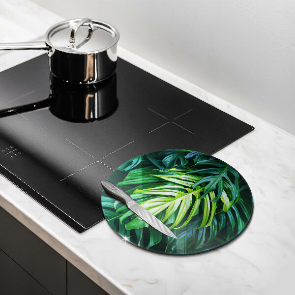 Tábua de cortar alimentos Folhas de monstera selvagem