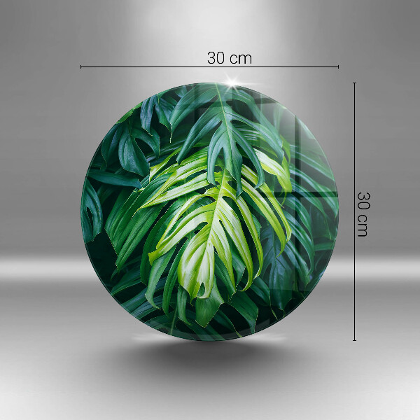 Tábua de cortar alimentos Folhas de monstera selvagem