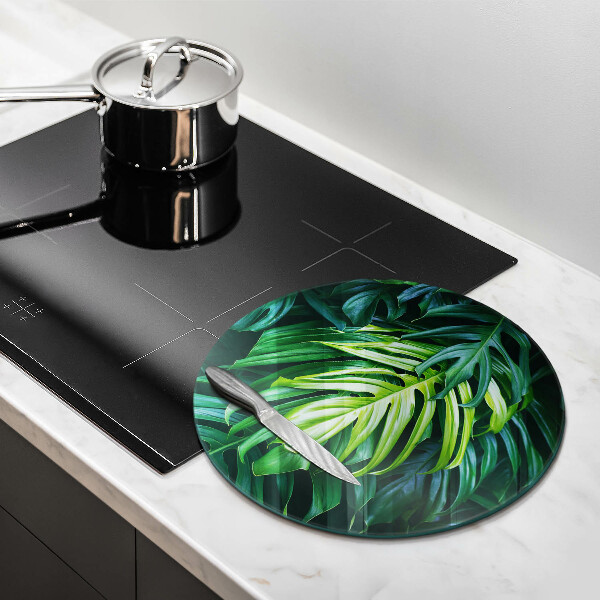 Tábua de cortar alimentos Folhas de monstera selvagem