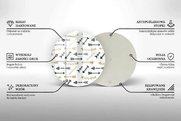 Tábua de cortar Padrão de flecha boho