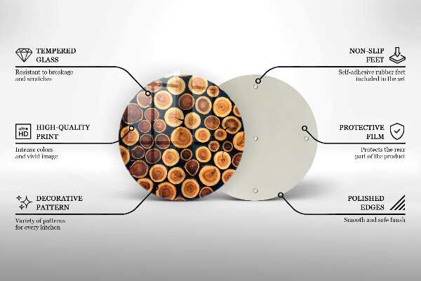 Tábua corte Tocos de árvores de madeira