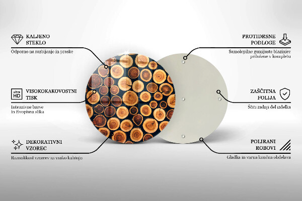 Tábua corte Tocos de árvores de madeira