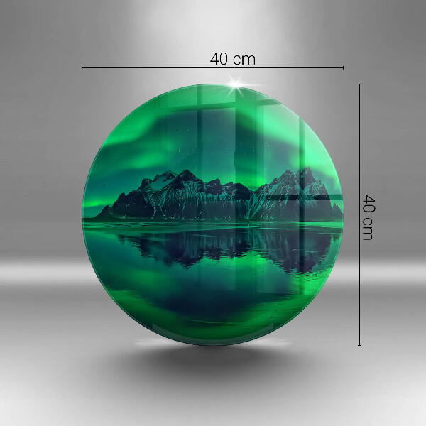 Tábua corte Paisagem da aurora boreal