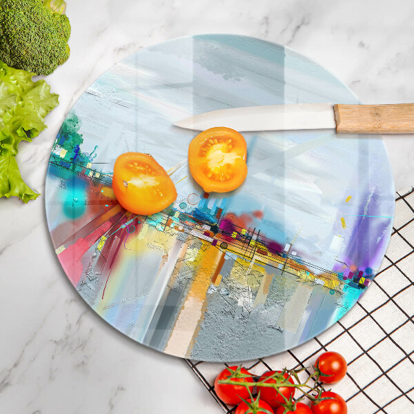 Tábua cozinha Abstração pintada