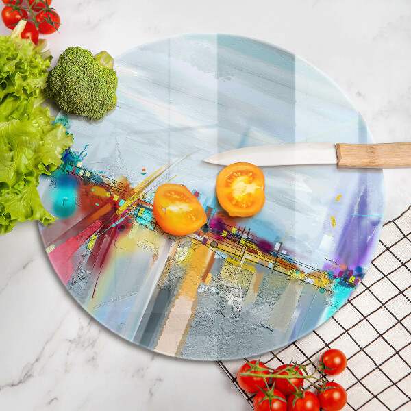 Tábua cozinha Abstração pintada