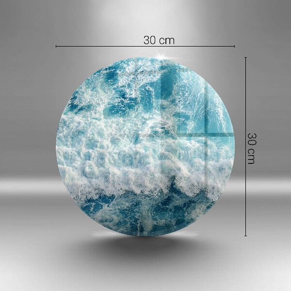 Tábua de cortar de vidro Ondas do mar