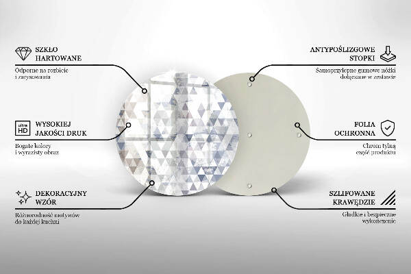 Tábua cozinha Padrão triangular