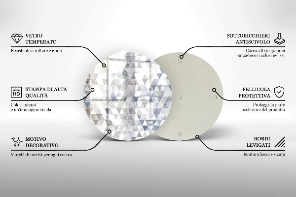 Tábua cozinha Padrão triangular