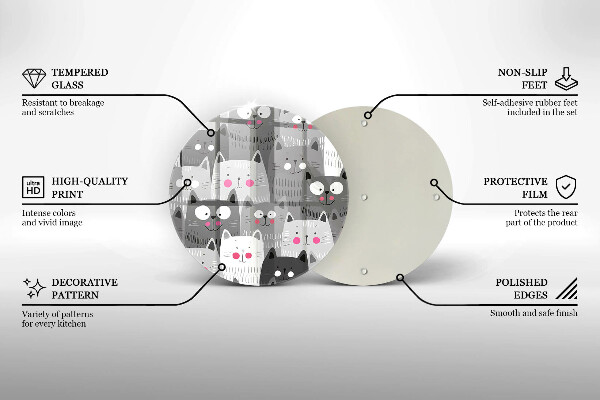 Tábua cozinha Ilustração de gato
