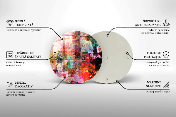 Tábua para corte Abstração de tinta