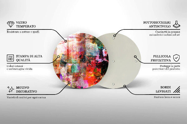 Tábua para corte Abstração de tinta