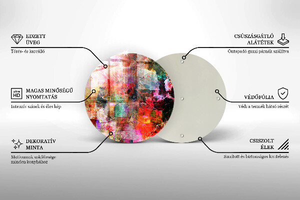 Tábua para corte Abstração de tinta