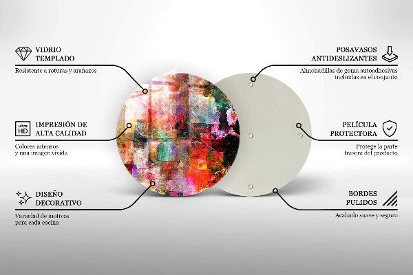 Tábua para corte Abstração de tinta