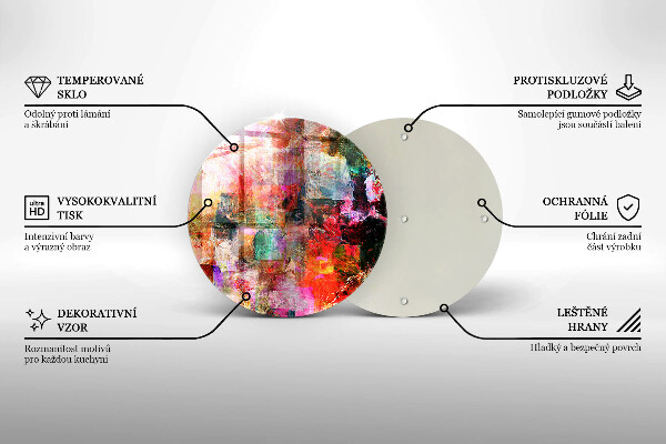 Tábua para corte Abstração de tinta