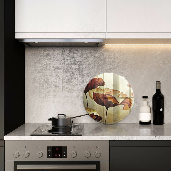 Tábua para corte Flores boho pintadas