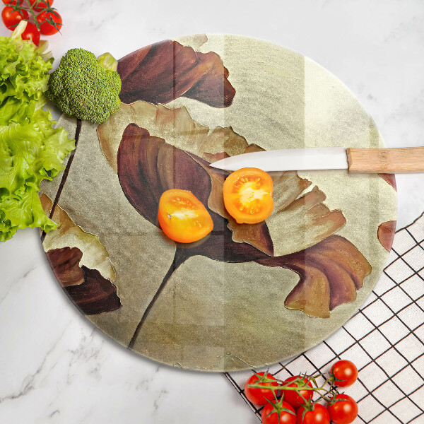 Tábua para corte Flores boho pintadas