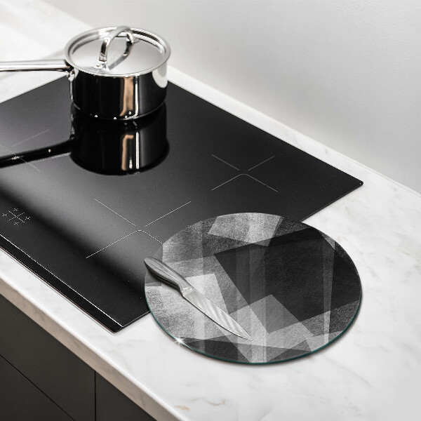 Tábua de corte de vidro Abstração geométrica