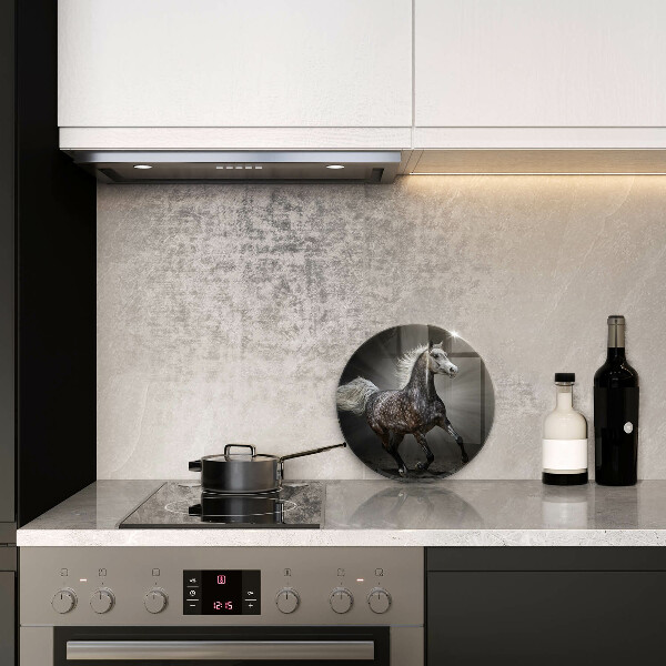 Tábua cozinha Um cavalo galopando