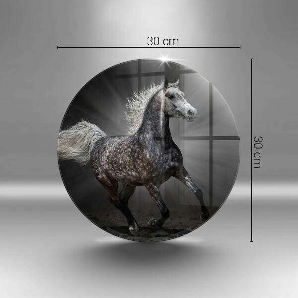 Tábua cozinha Um cavalo galopando