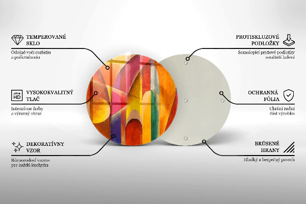 Tábua para cozinha Abstração colorida