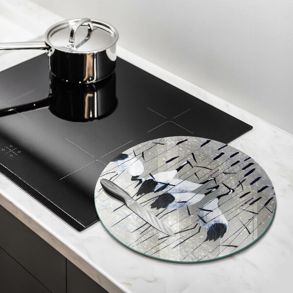 Tábua de cortar alimentos guindastes japoneses