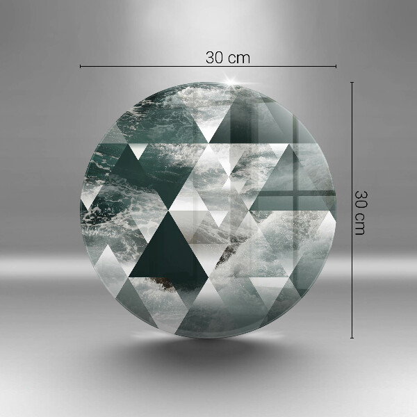 Tábua para cozinha Triângulos e água