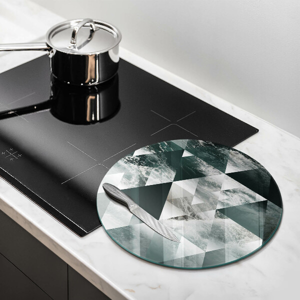 Tábua para cozinha Triângulos e água