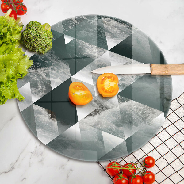 Tábua para cozinha Triângulos e água