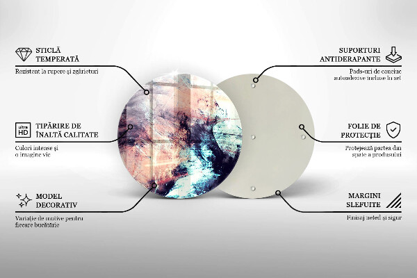Tábua de cortar Abstração pintada